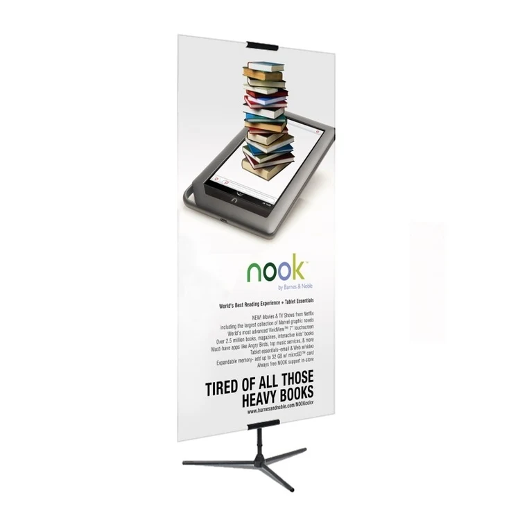Adjustable Banner Stand Replacement Graphic, 33" x 96" Premium Film Banner, Single-Sided 1