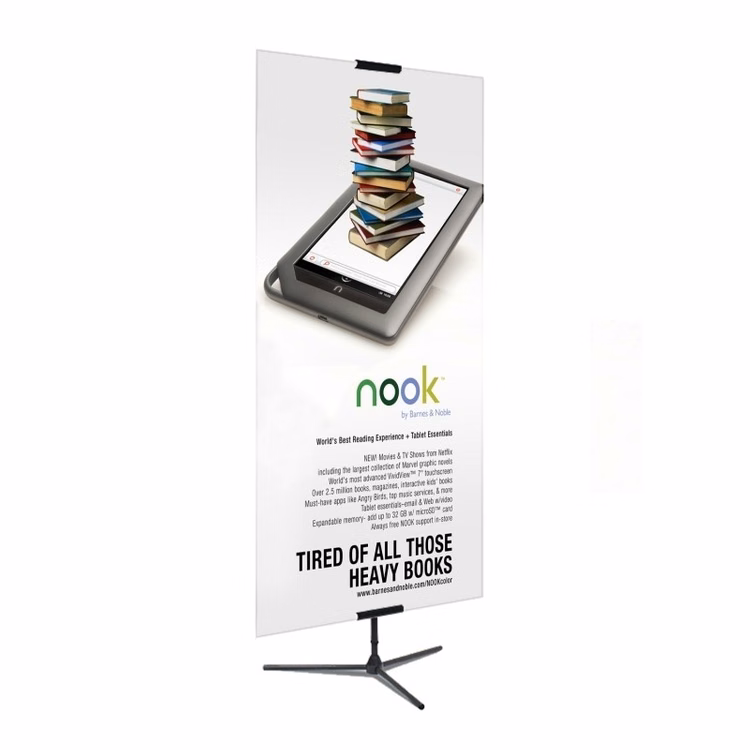 Adjustable Banner Stand Replacement Graphic, 33" x 96" Premium Film Banner, Single-Sided