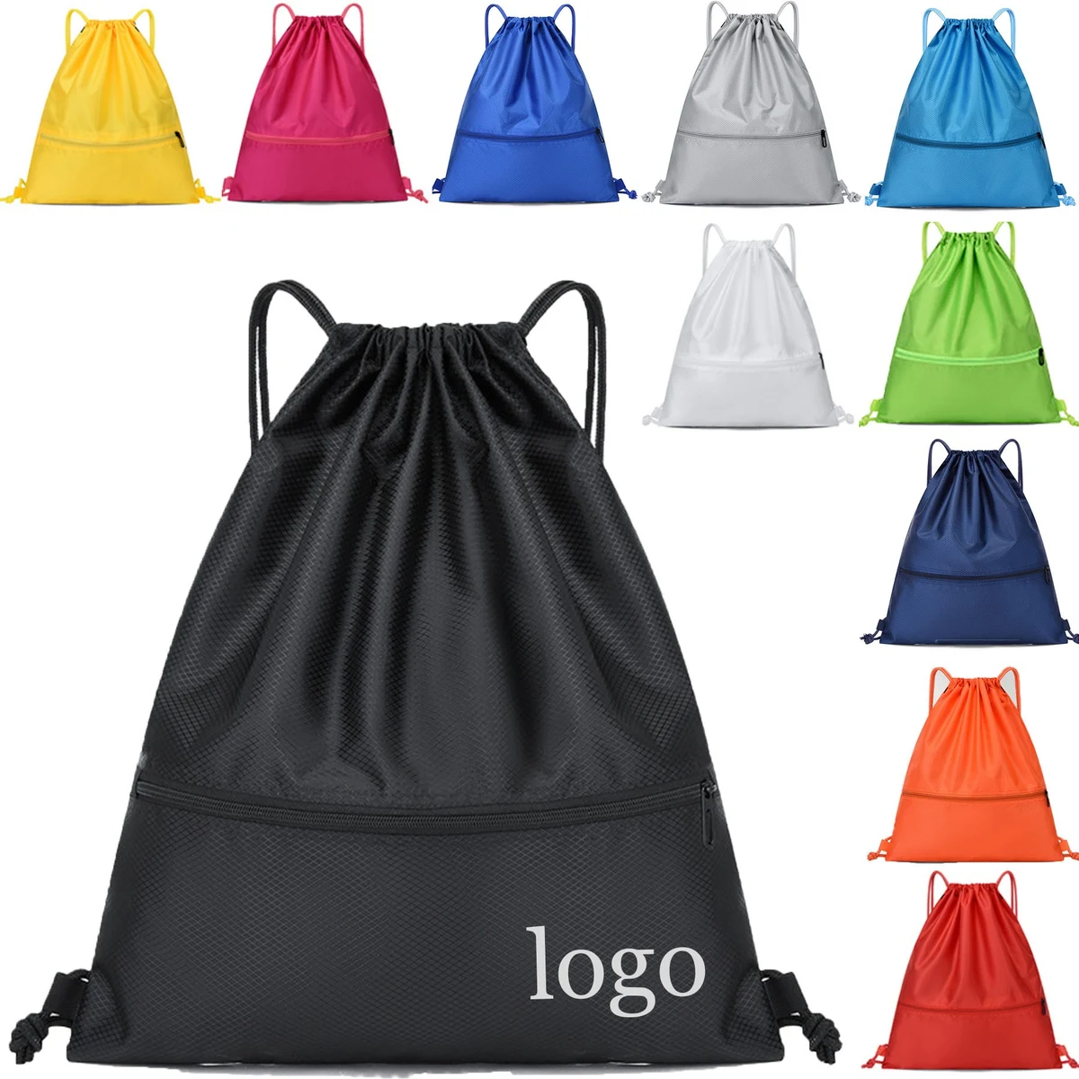 Drawstring Backpack Bag Sport Gym 1