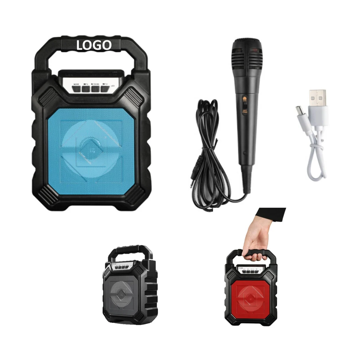Outdoor Wireless Bluetooth Portable Speaker With Microphone 1