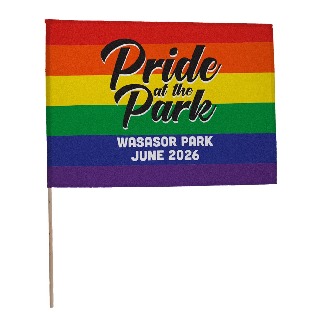 14" x 19" Pride Fan Flag 1