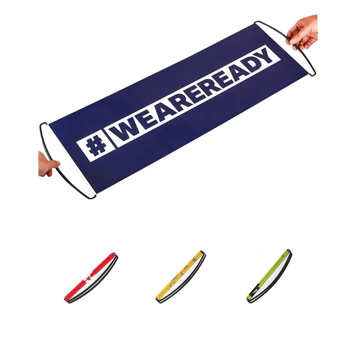 MOQ 100pcs Hand Roll Banner With Custom Logo 1