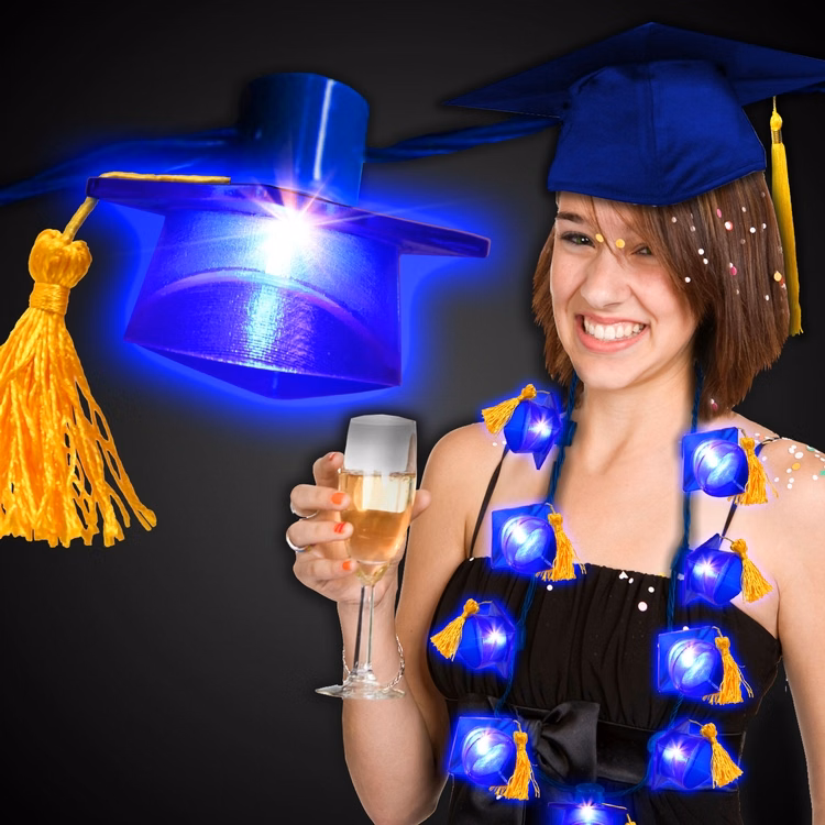 LED Graduation Cap Necklace