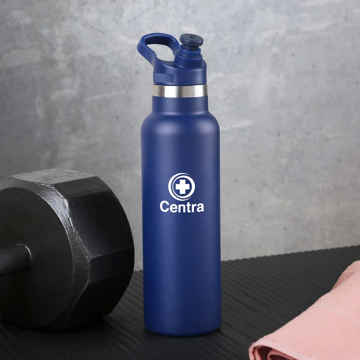 20 Oz. Surin Powder Coated Stainless Steel Bottle, custom water bottle with logo imprint 1