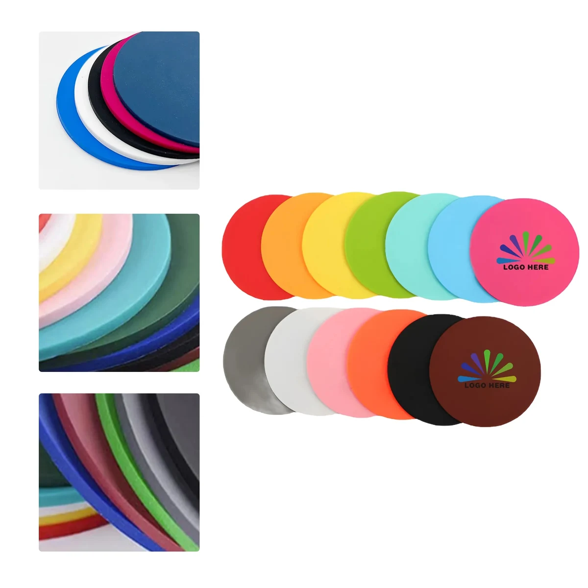 MOQ50 Custom PVC Non Slip Coaster 1
