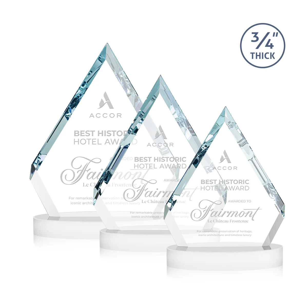 Apex Award on Alberton Base - White 1