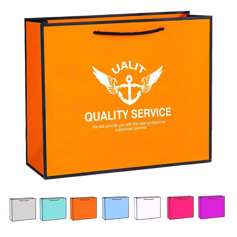230g White Card Shopping Tote Bag (11'' Lx 4'' W x 8'' H)