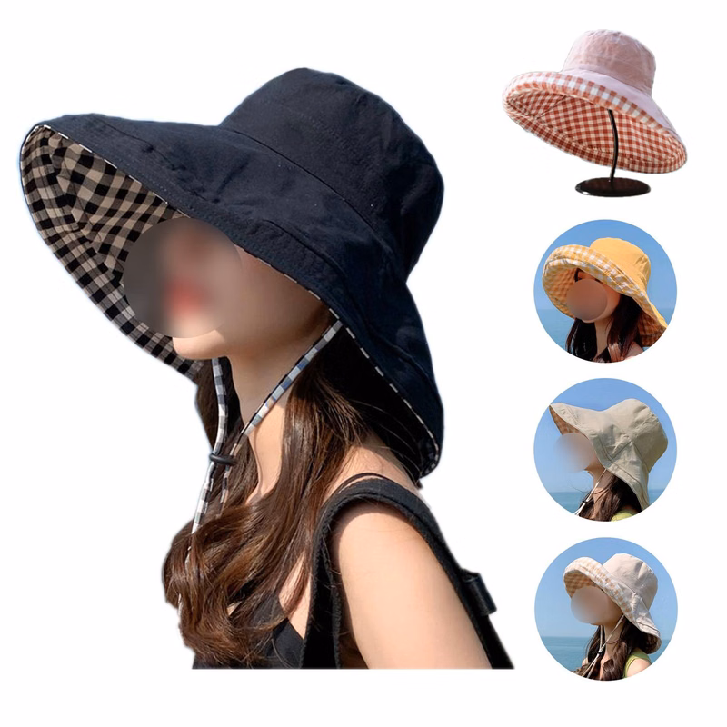 Women Reversible Cotton Bucket Hat