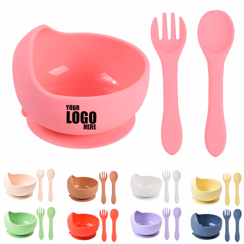 Toddler Suction Bowl with Spoon and Fork