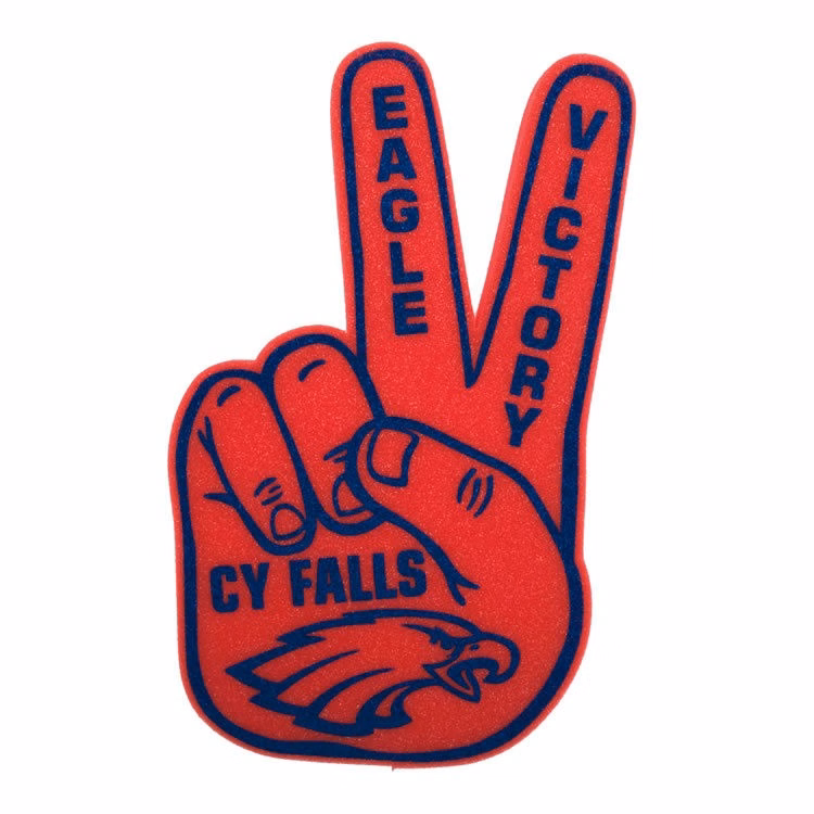 17.5" Peace/Victory Foam Mitt