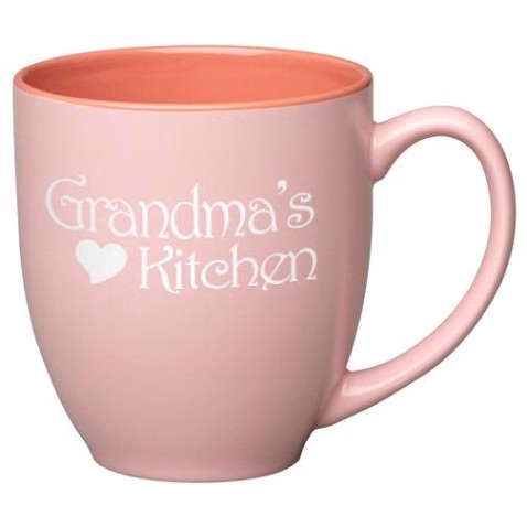 16 oz. Pink In / Matte Pink Out Two Tone Pastel Bistro Mug