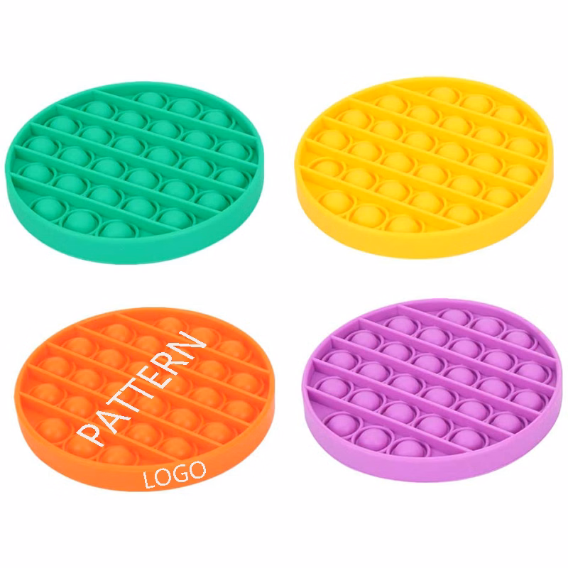 Round Bubble Push Popper Anxiety Relief Autism Toy