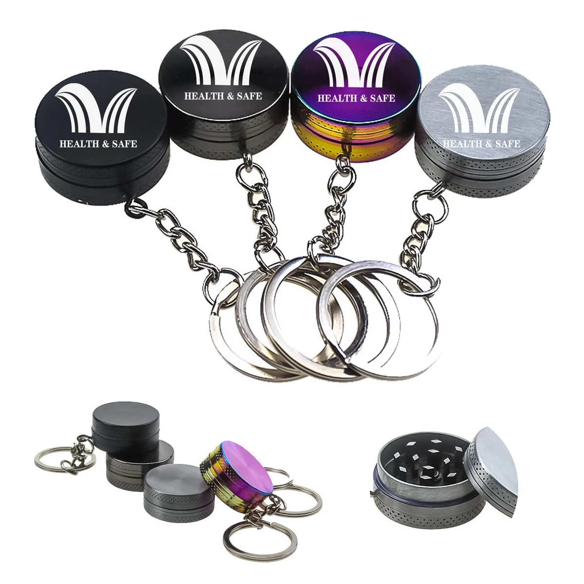 Zinc Alloy Grinder w/Keychain 1