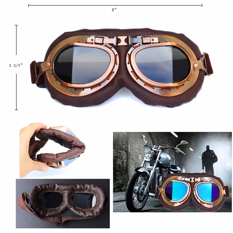 Motorcycle Goggles Vintage Pilot StyleGoggle