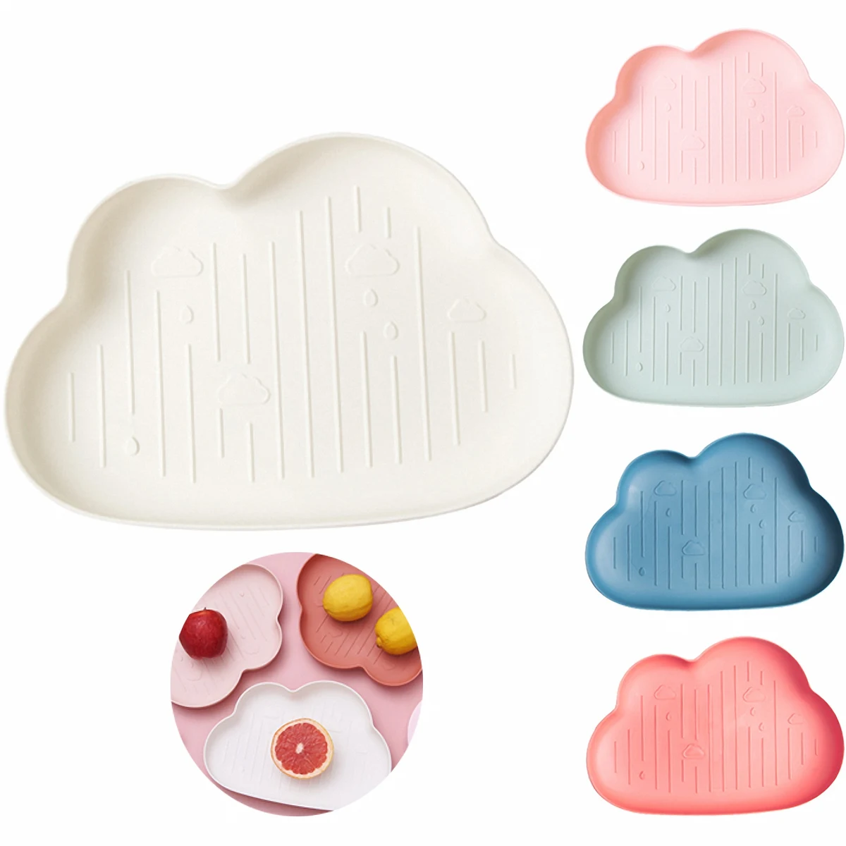 Cloud Shaped Kids Snack Tray 1