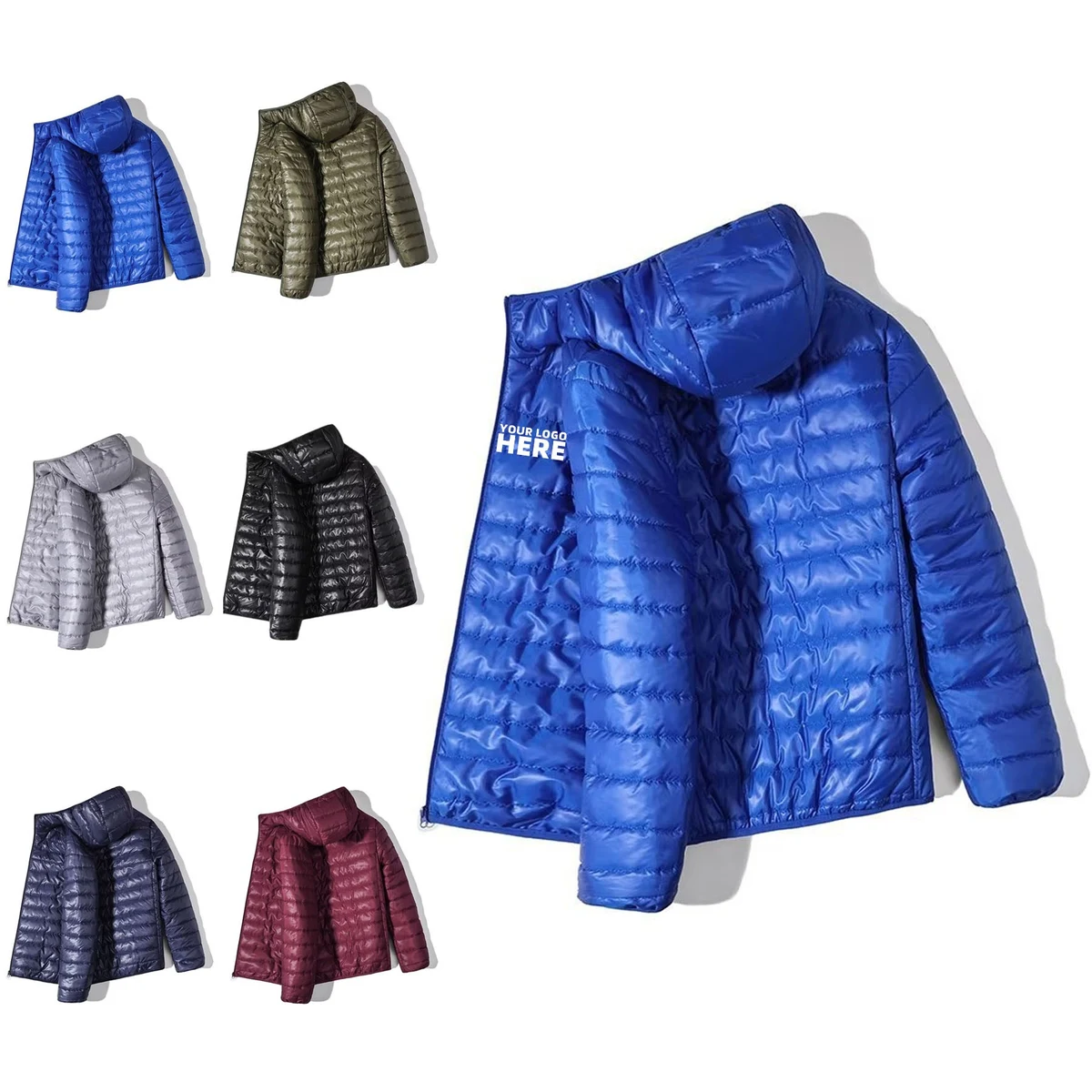 Men's Lightweight Packable Accent Puffer Jacket 1