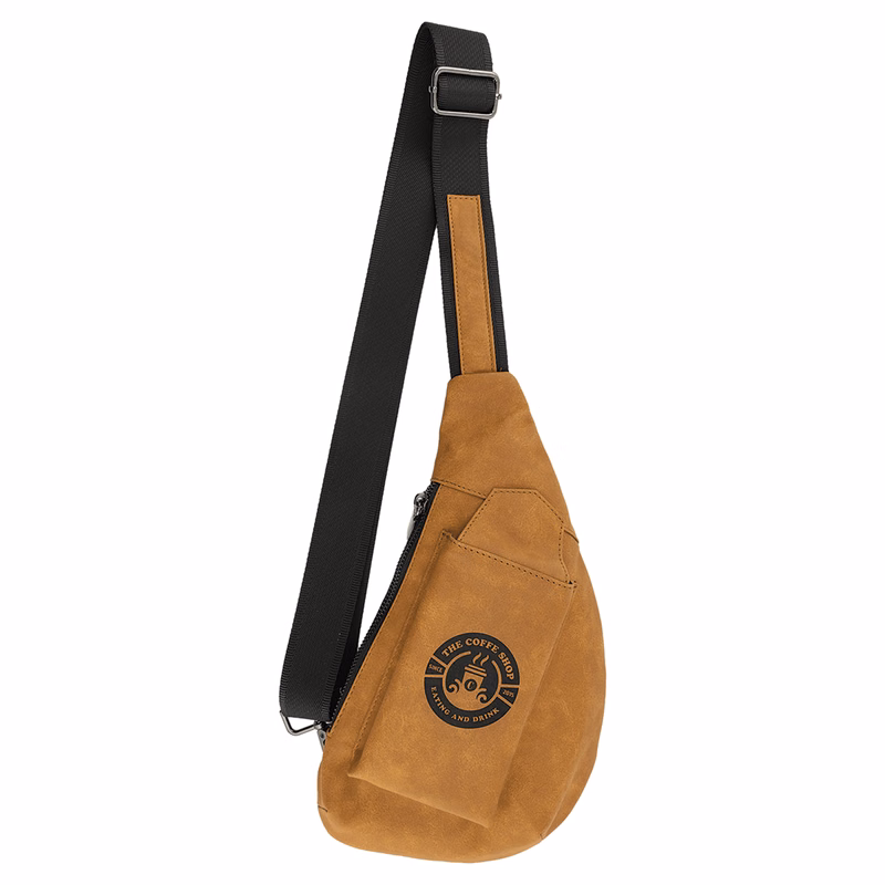 Crescent Bag - Creekside Collection in Light Brown