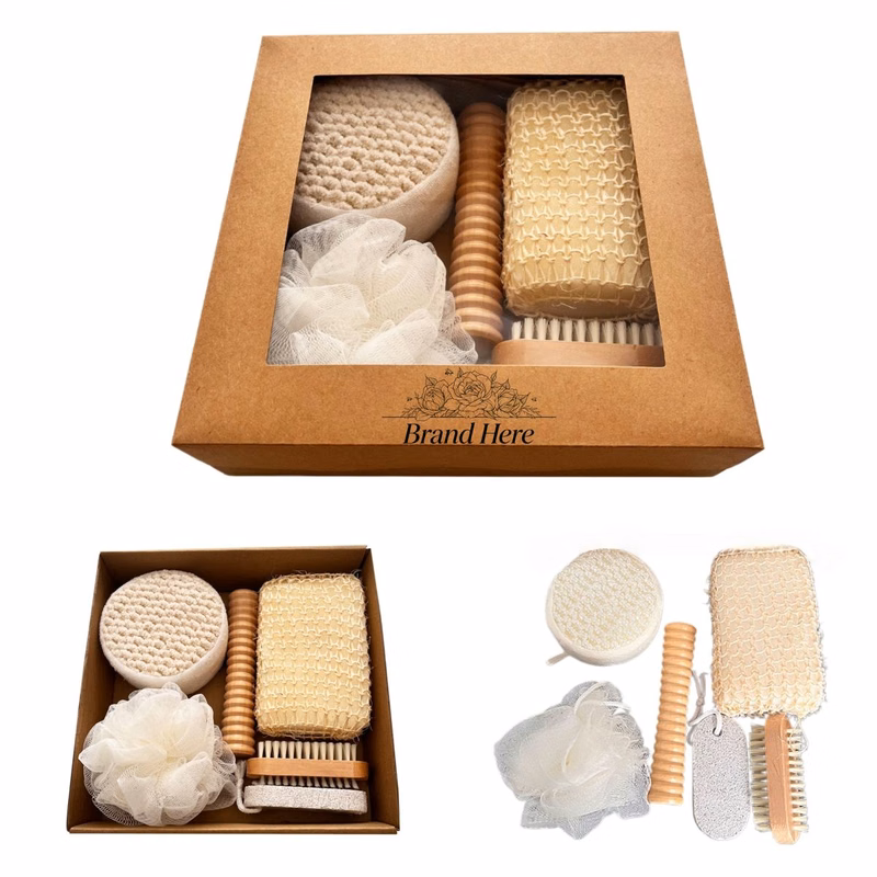 Exfoliating Shower Brush Set