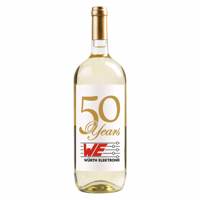 Labeled Chardonnay White Wine 1.5L with Full-Color Custom Label