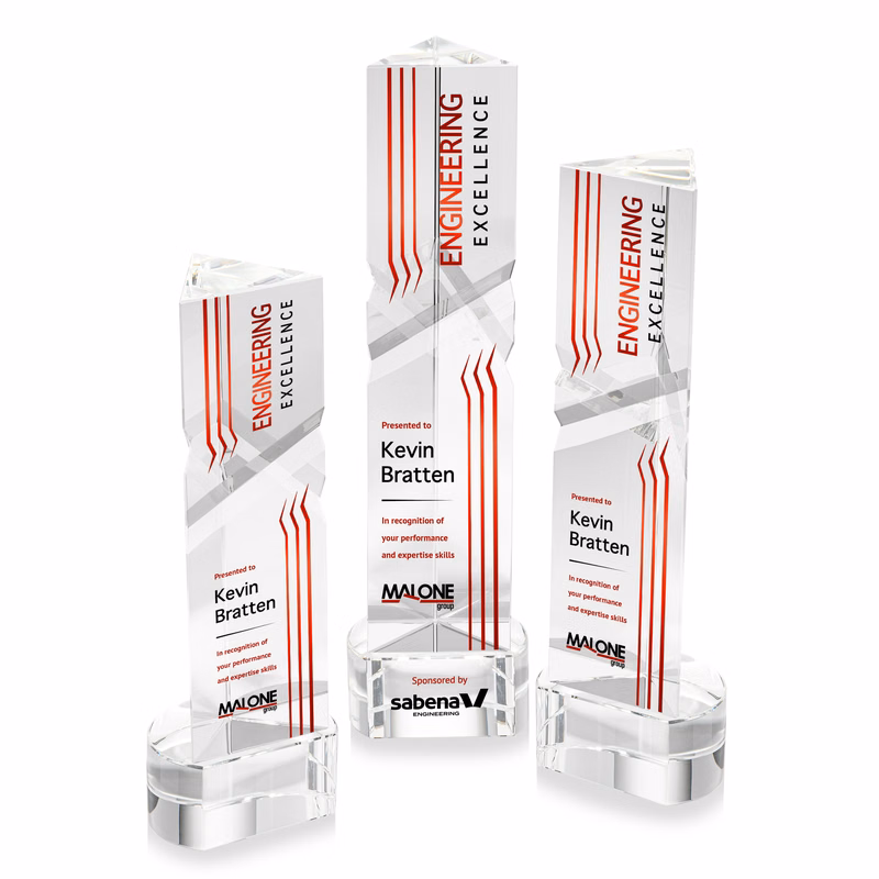 Oakham VividPrint™ Award on Paragon Base - Clear