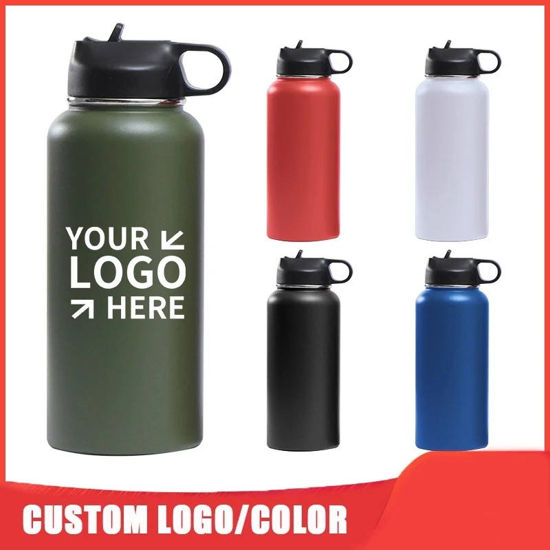 32oz Kids Stainless Steel Water Bottle, custom water bottle with logo imprint 1