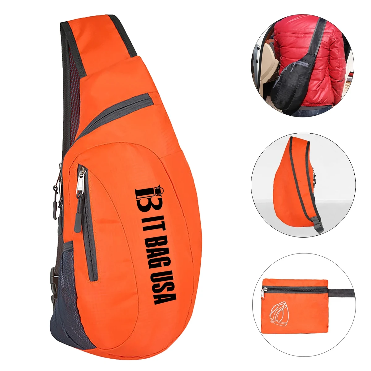 Crossbody Sling Backpack Foldable 1