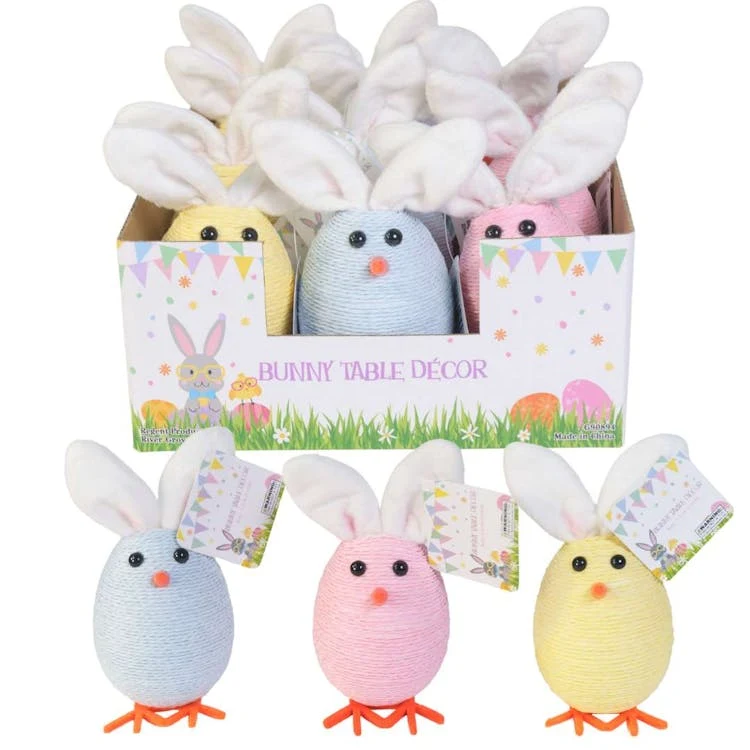String Wrapped Bunny Eggs - Assorted 1