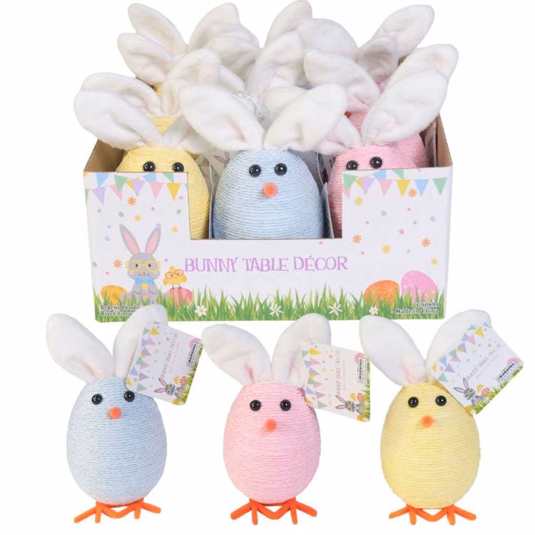 String Wrapped Bunny Eggs - Assorted