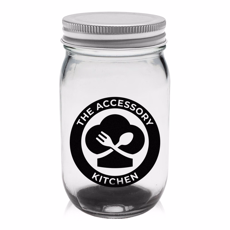16 oz. Mason Jar Storage Container (1 Color Imprint)