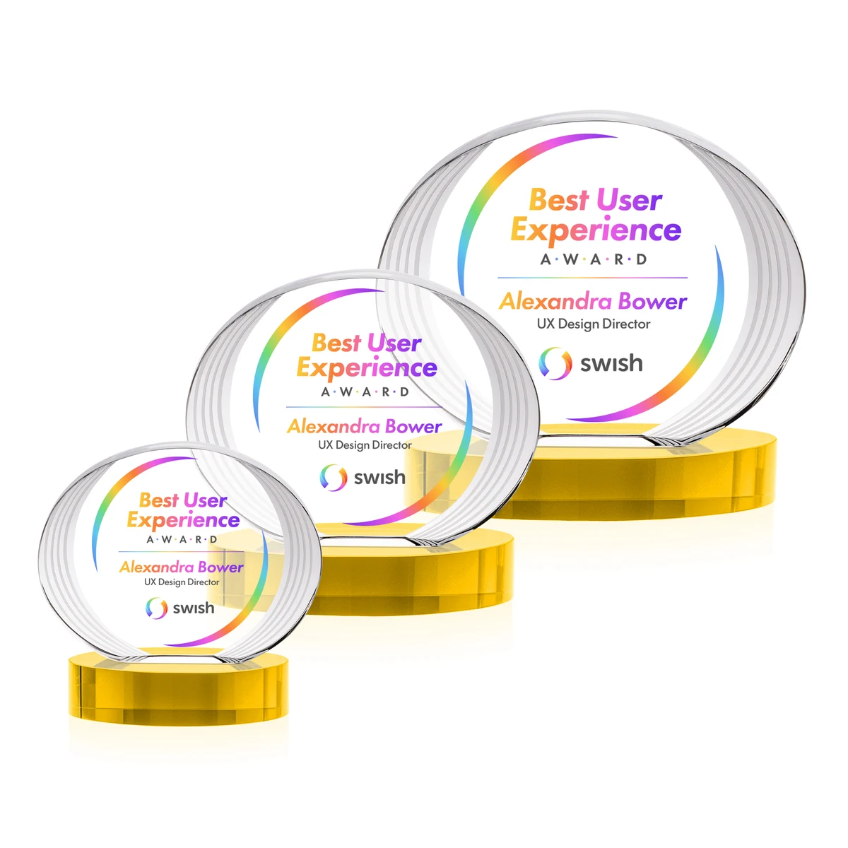 Sheraton VividPrint™ Award on Base - Gold 1
