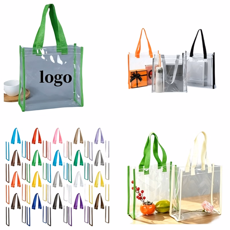 Custom Imprint Clear Event Tote Bags