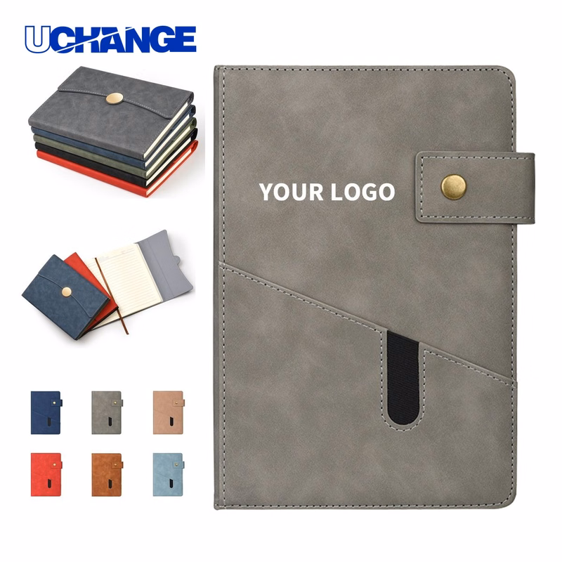 A5 Notebook with Front Pocket Premium Cover 8.4" x 5.9"