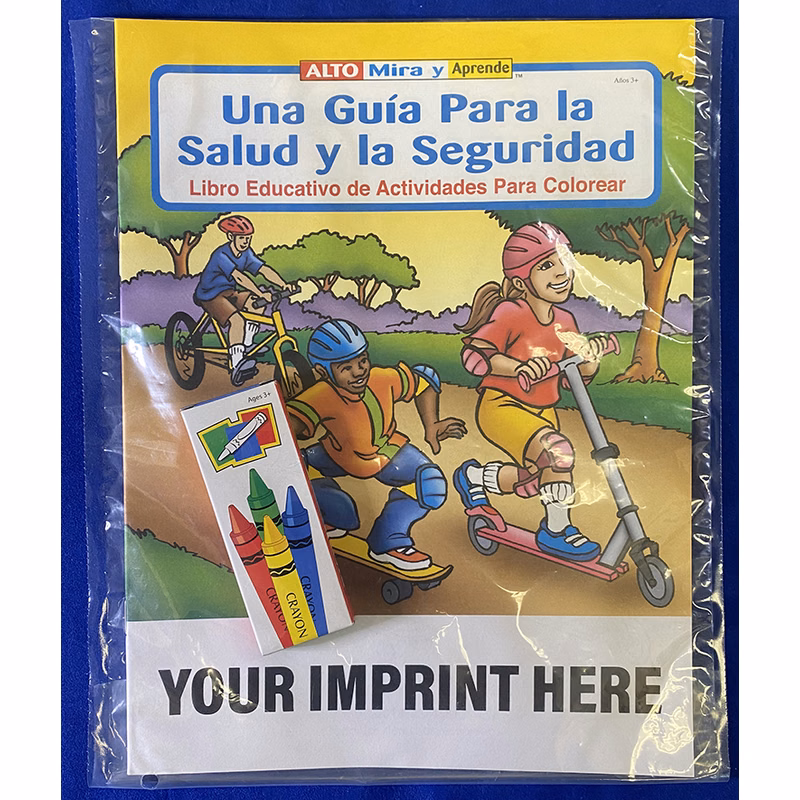 COLORING SET - A Guide to Health and Safety (Spanish) Coloring Book Fun Pack
