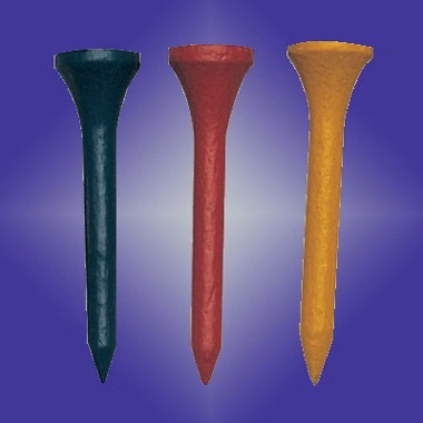 COLOR WOOD GOLF TEE