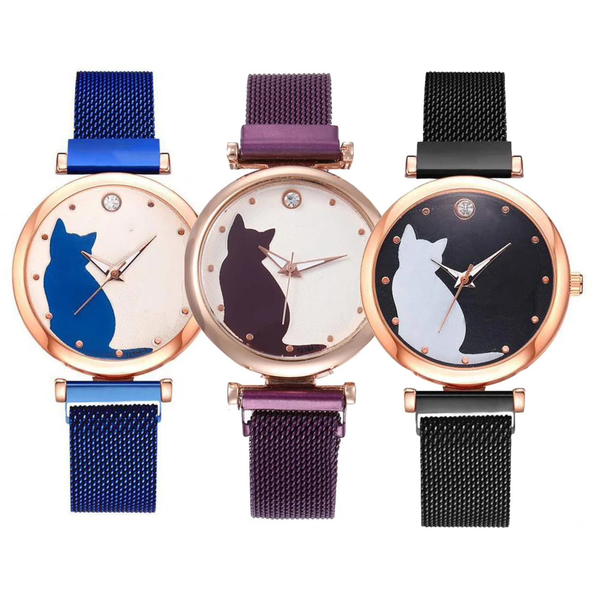Cute Women Cat Wristwatch 1