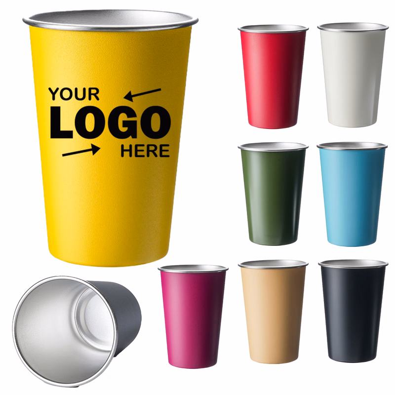 Custom Logo Multi-Color 304 Stainless Steel Mug