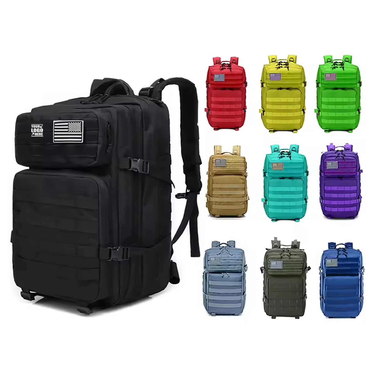 Multifunctional Large Capacity Military Tactical Backpack 1
