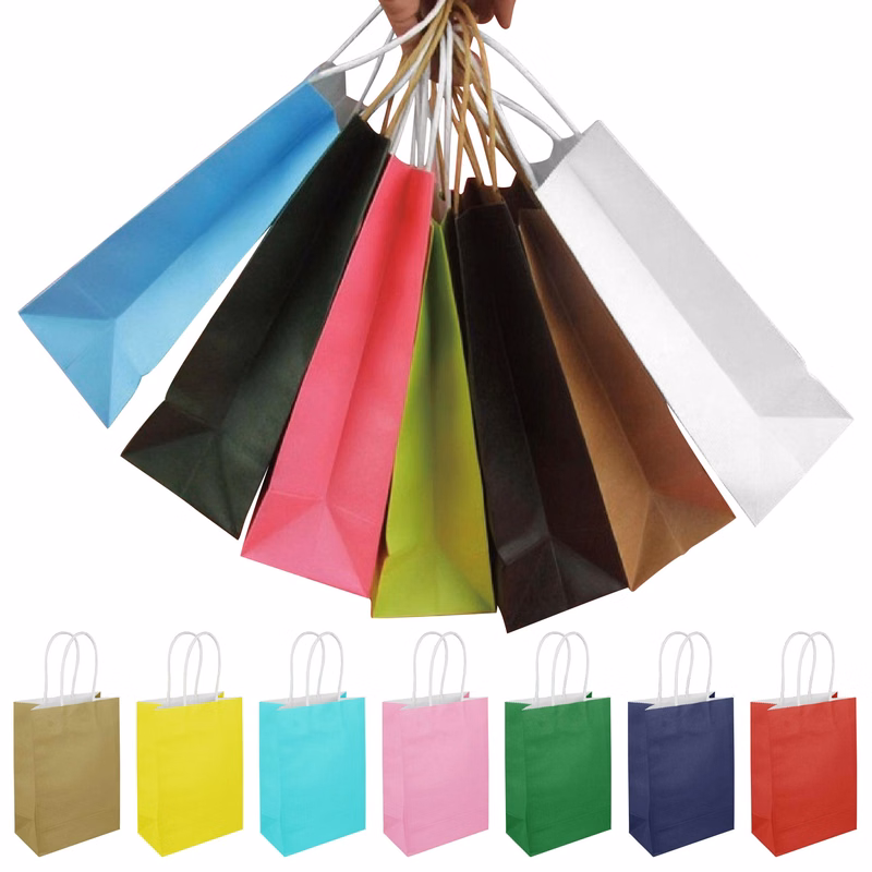 White Kraft Paper Shopping Bag