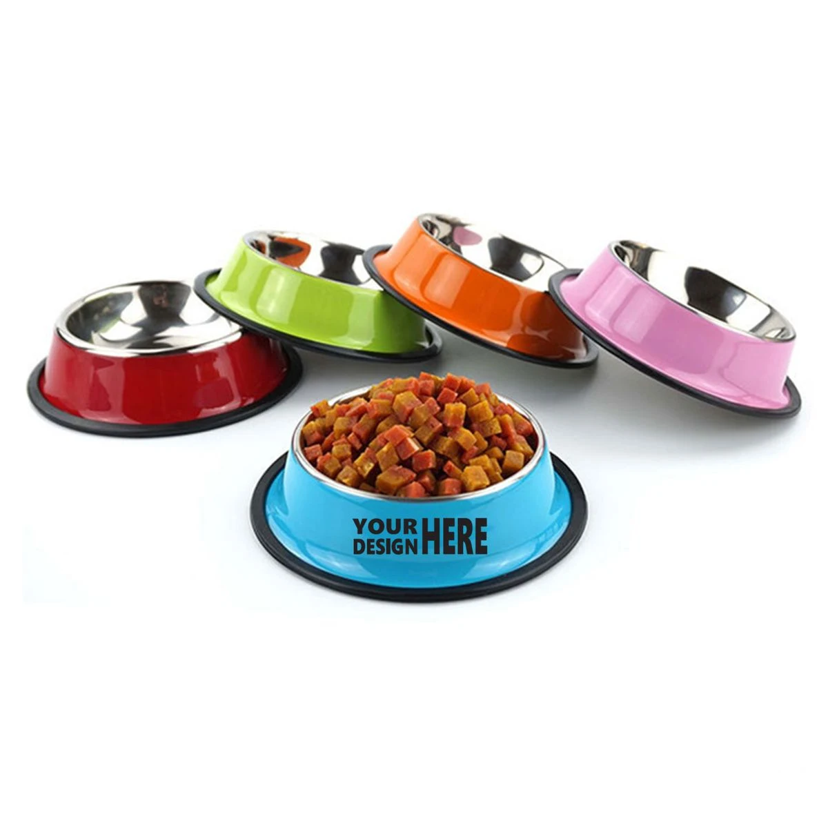 Stainless Steel 7 Inch Dog Cat Pet Bowl 1