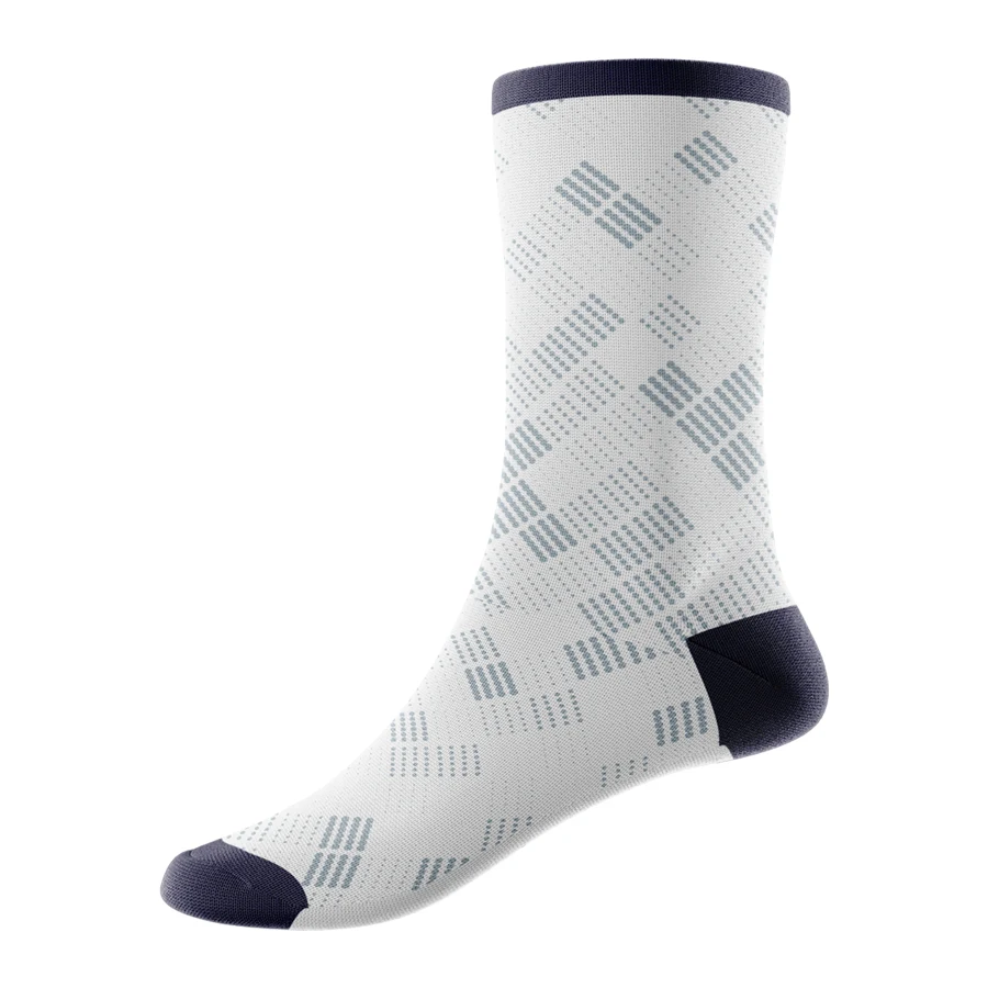 Jacquard Weave 144-Needle Cotton-Blend Quarter Socks w/ 1