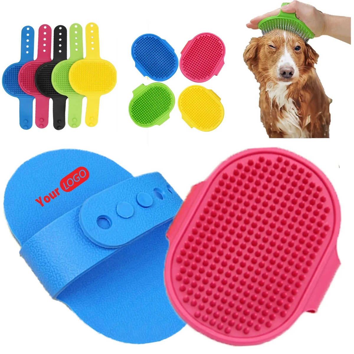 Silicone Cleaning Supplies Pet Bath Brush 1