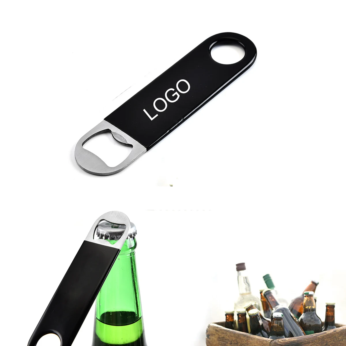 PVC Handle Stainless Steel Bottle Opener 1