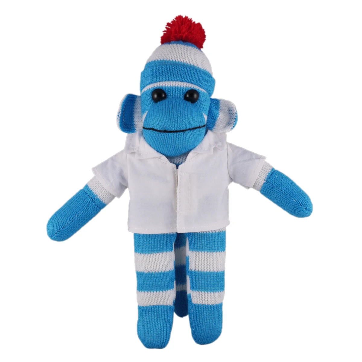 Blue Sock Monkey (Plush) in doctor's jacket. 1