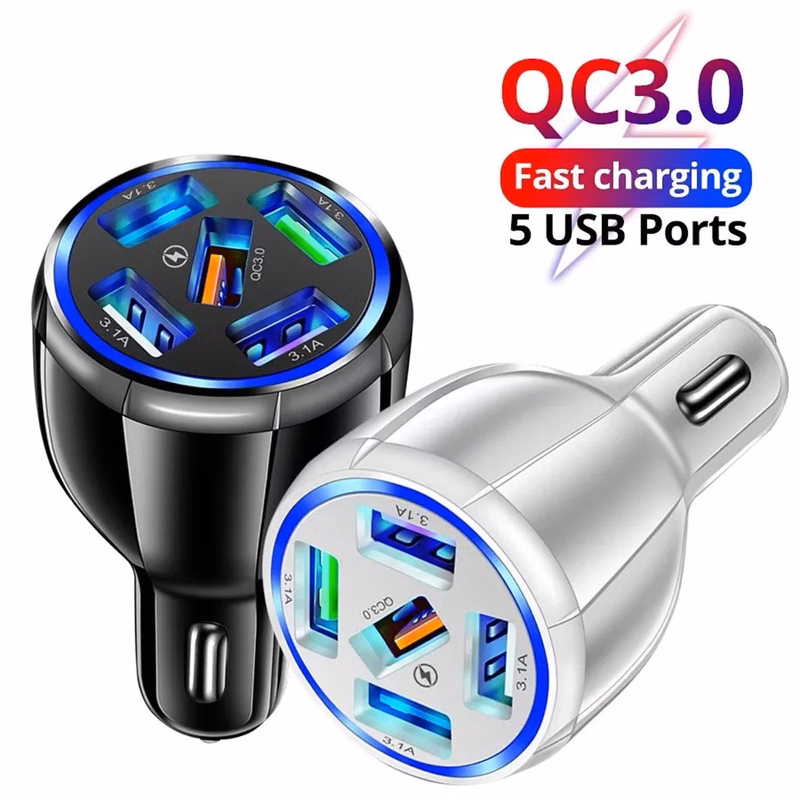 5-Port USB Fast Car Charger