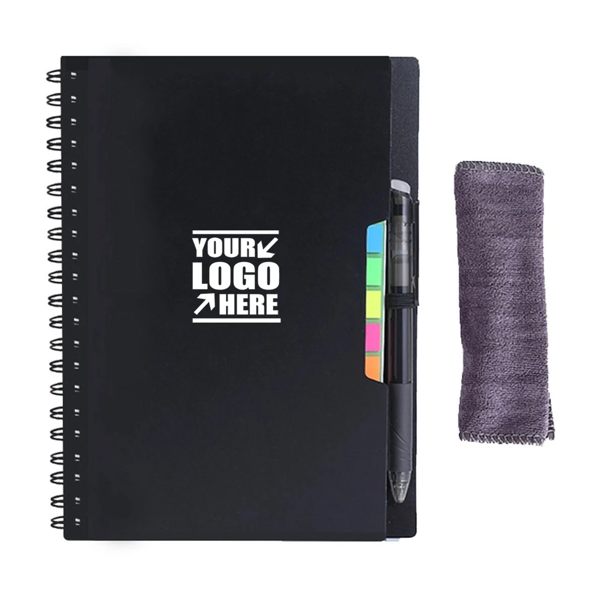 Smart Reusable Notebook With 1 Pen & 1 Microfiber Cloth 1