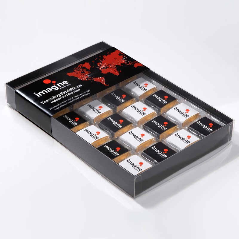 24-Piece Belgian Bliss Translucent Chocolate Box