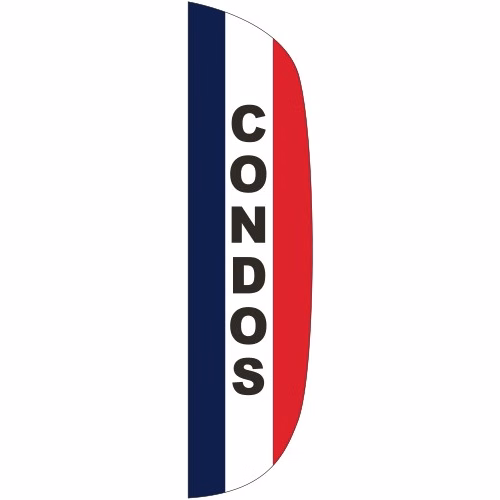 "CONDOS" 3' x 12' Message Flutter Flag