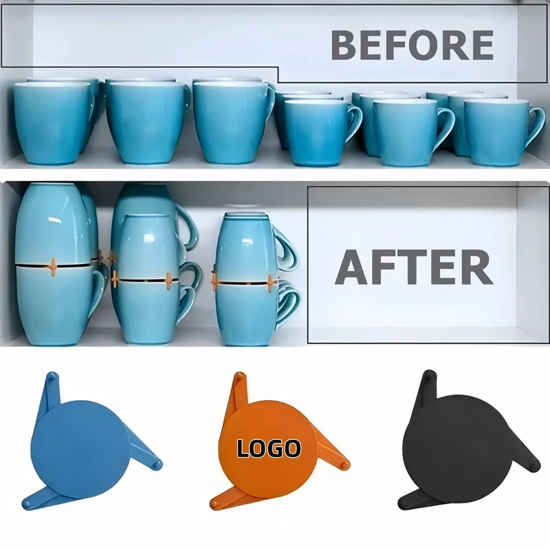 Expandable Stackable Drinkware Stacker Mug Organizer