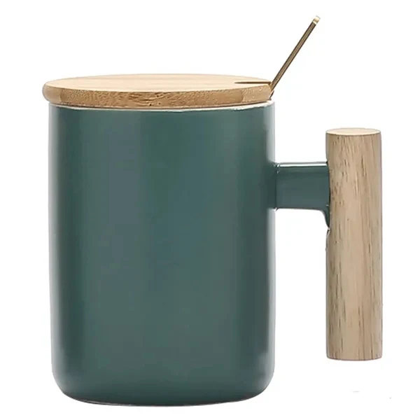 Ceramic Mugs With Spoon 14 oz 1