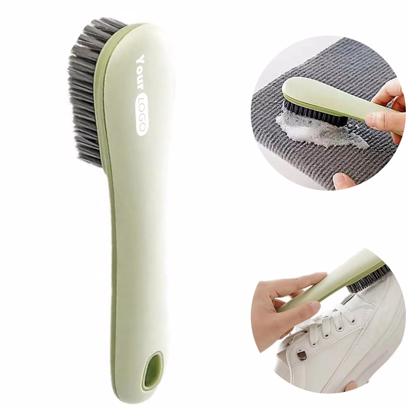 Plastic Household Long Handled Soft Non Damaging Shoe Brush